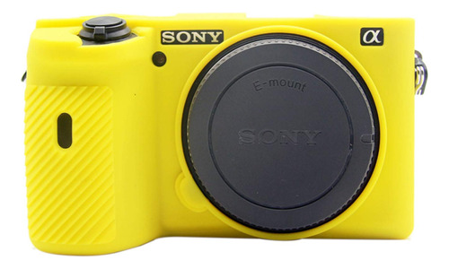 Carcasa Silicona Para Camara Sony Ilce Color Amarillo