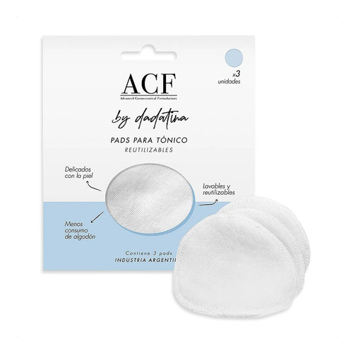 Acf By Dadatina Pads Para Tónico Reutilizables 3u