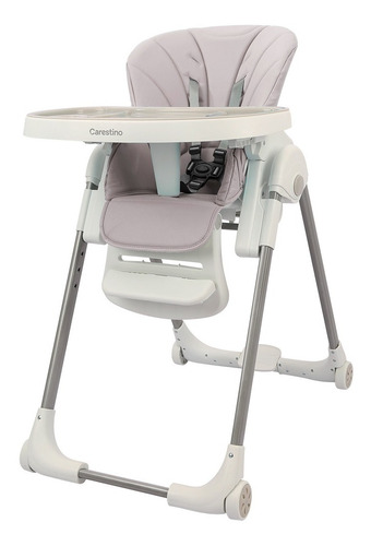 Silla De Comer Carestino Luxury Gris Claro Reclinable