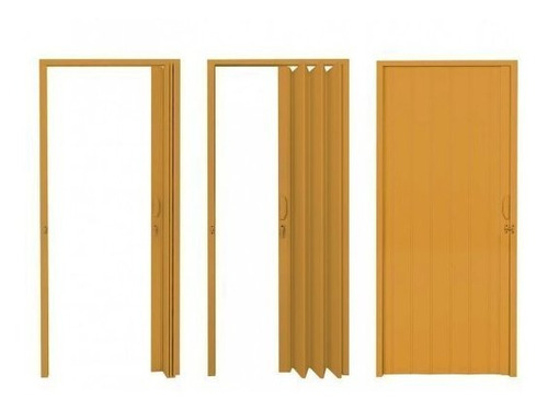 Porta Sanfonada Pvc Polifort 210cmx100cm Cerejeira Bawt
