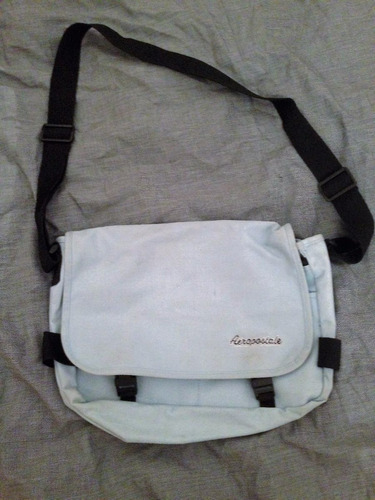 Bolso Morral Celeste Aeropostale Y2k Mujer Importado Usa 