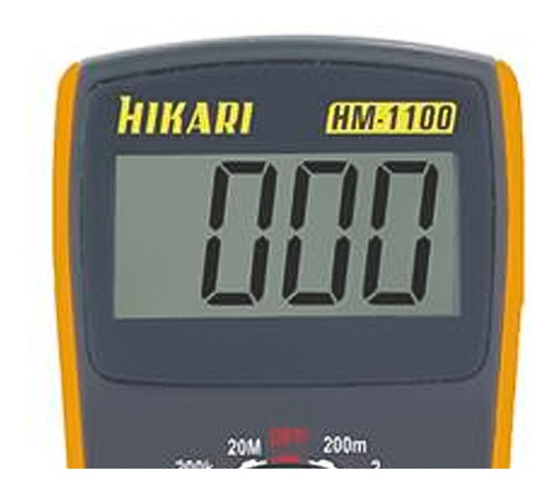 Multímetro Digital Hikari Hm-1100 Profissional Visor Lcd