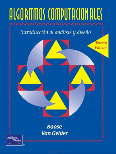 Algoritmos Computacionales Introducción Al Análisis Y Diseño