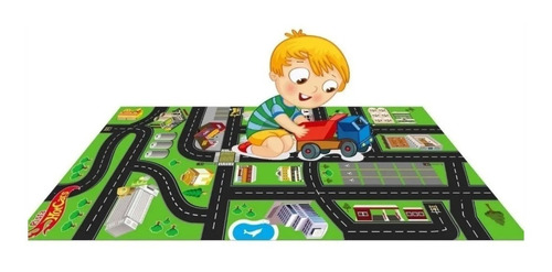 Tapete Ilustrativo Pista Carrinho Hot Wheels 0,60x1,20m