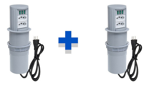 Kit Mini Totem Automático 2 Tom 20a 3usb 5.2a