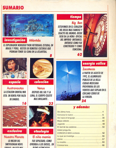 Revista Conozca Mas || Año 3 Agosto-1992 (Usado)