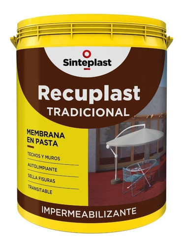 Recuplast Tradicional Membrana Pasta Imperm Techos/muros 1lt