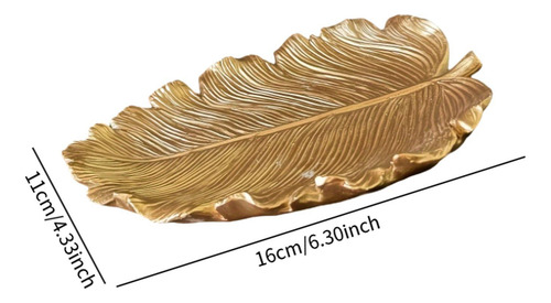 Soporte De Anillos Pequeños Con Forma De Hoja Para Postres P