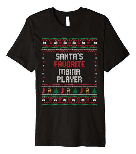 Santas Favourite Mbira Player Gift - Camiseta Divertida De N