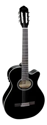 Violão Clássico Giannini GNF-1D CEQ 6 Cordas Preto Fosco - Brown Red Burst Brb