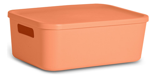 Cajón, Caja, Cesto Organizador Liso Con Tapa 26x18 - Colores