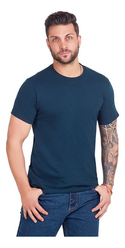 Playeras Hombre Marino-gris 638-57