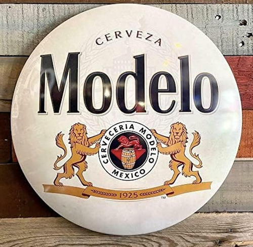 Letrero Anuncio Poster Metal Modelo Dome Pub Cueva Man Cave Redondo