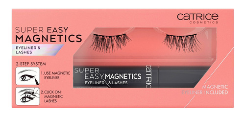 Pestañas Magnéticas Con Eyeliner Magical Volume Color Negro