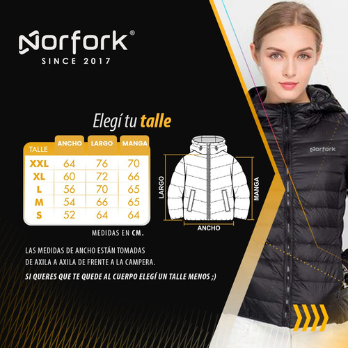 Imagen 5 de 5 de Campera Mujer Invierno Campera Dama Rimland Inflable Premium
