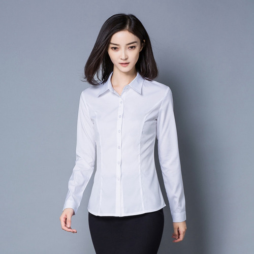 Camisa Manga Larga Mujer Classic Fit Suave Y Transpirable