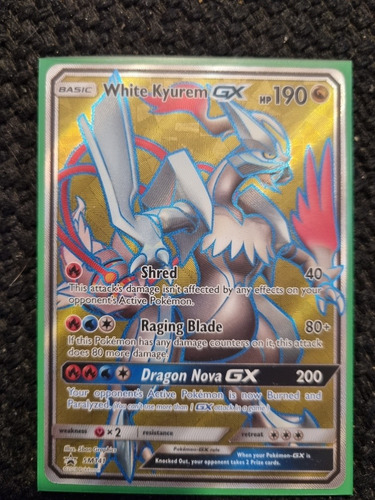 Carta Pokémon White Kyurem Gx Full Art+10 Cartas