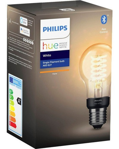 Foco Philips Hue Filament Vintage A60 Led 7w E27 Smarthome