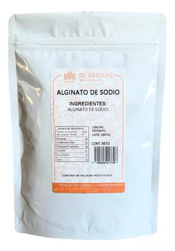 Alginato De Sodio En Polvo 250 G Comestible Cocina Molecular