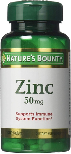 Natures Bounty Zinc  Barba Cabello Anticaída 