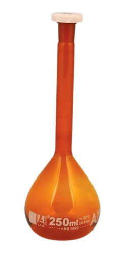 Balón Aforado Ambar 250ml Eisco 