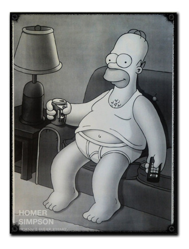 #110 - Cuadro Vintage 30 X 40 / Homero Simpson - Comics