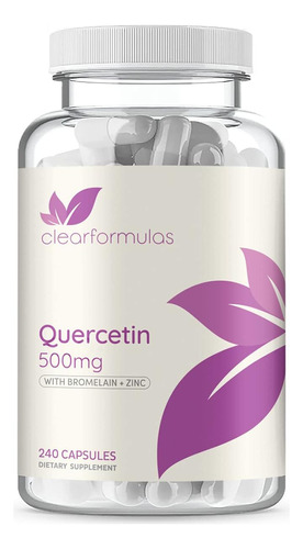 Quercetina + Bromelina 240 Capsulas Potenciador Inmunologico