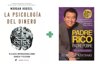 Psicologia Dinero + Padre Rico - 2 Libros Gde Y Bols