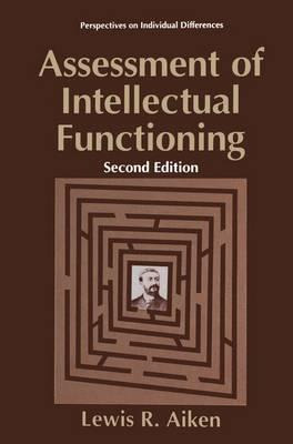 Libro Assessment Of Intellectual Functioning - Lewis R. A...