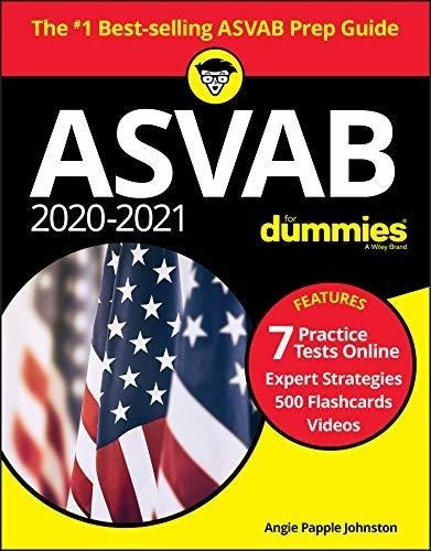 2020-2021 Asvab For Dummies Book 7 Practice Tests..., De Papple Johnston, An. Editorial For Dummies En Inglés