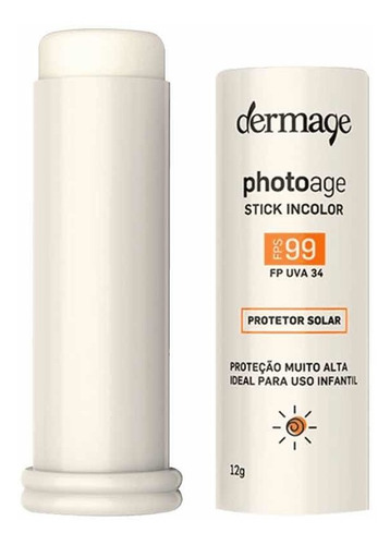 Dermage Photoage Stick Incolor Fps 99 - Protetor Solar 12g
