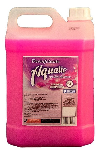 Desinfetante Aqualiv Plus Limpeza Profunda Pétala De Rosa 5l