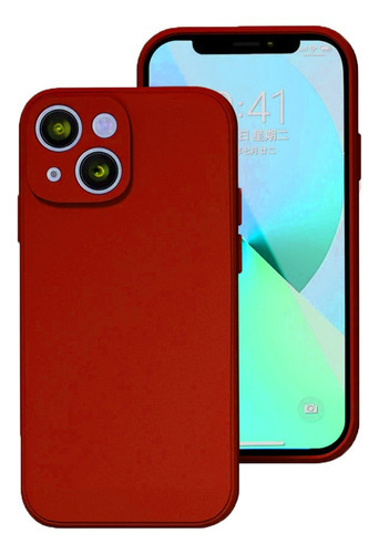 Capa Capinha Para iPhone 14 14 Pro Max Plus Silicone Premium Cor Vermelho iPhone 14 Plus