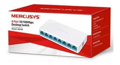 Switch De Escritorio 8 Puertos 10/100mbps Ms108 Mercusys