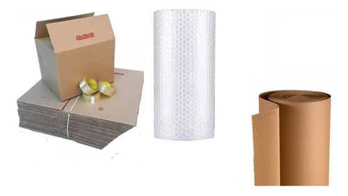 Kit De Mudanza 12 Cajas+cintas Embalar+carton + Globito Ver