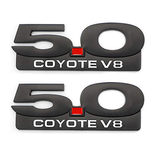 Emblema De Metal V8 5.0 Coyote 2pcs,   F150 Fx4 Mustang...