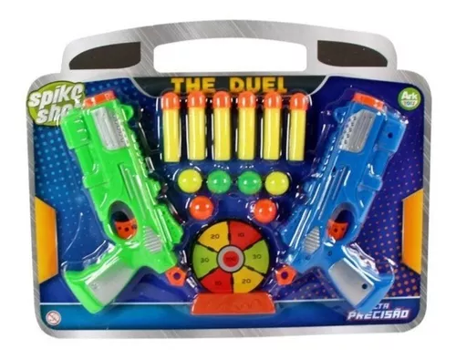 Kit Com Duas Armas Brinquedo Crianças Lança Dardos Infantil