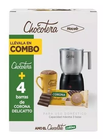 Chocolatera Haceb En Combo Corona Color Gris 110V
