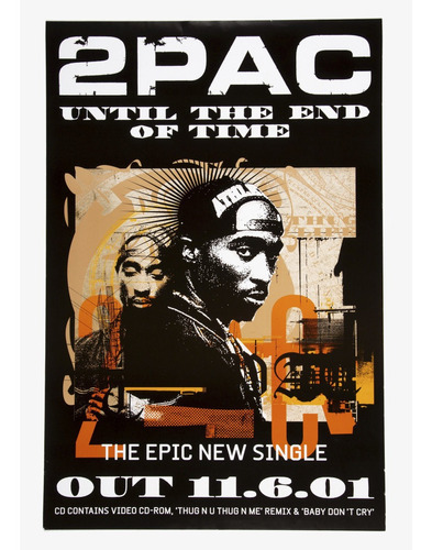 Lamina Para Enmarcar Cuadros Tupac Rap Hip Hop