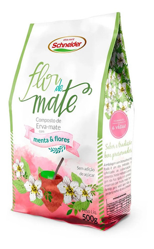 Erva Mate Schneider Flor De Mate Menta E Flores 5kg