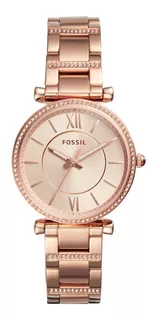 Reloj Mujer Fossil Carlie Correa Acero Color de la correa Oro Rosa