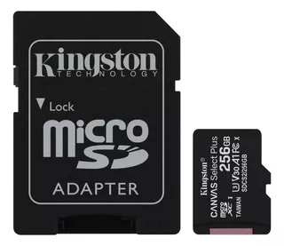 Memoria Micro Sd Kingston 256gb Calse 10 Con Adaptador Sd