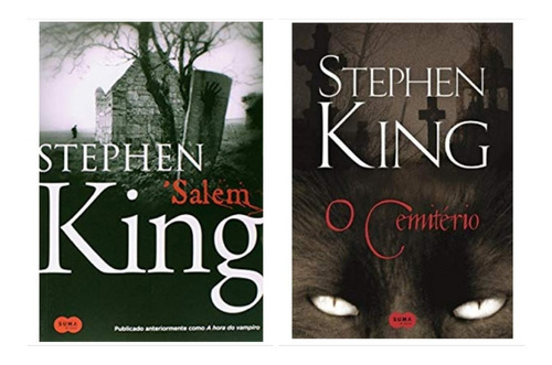 Livro Salem + O Cemitério - Stephen King - Lacrados