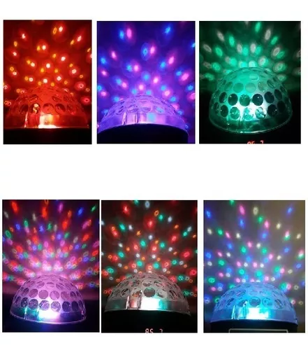 Iluminação Dj Bola Maluca Rgb Jogo De Luz Led Festa Strobo