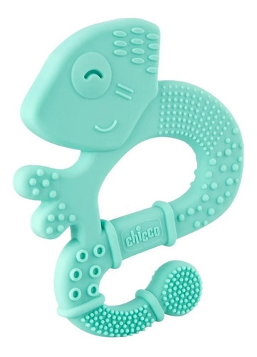Imagen 2 de 5 de Mordillo Chicco Super Soft 2m+ Iguana Celeste 281102