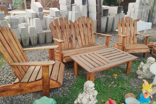 Sillon De Jardín Individual (estilo Rústico) Roble