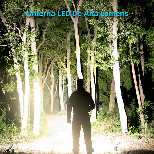 Linterna Recargable 10000 Lumenes Linterna Táctica Súper