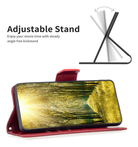 Funda Para Samsung Galaxy S10 E/ J4 Plus/j4 Prime Plus, Funda De Teléfono Tipo Cartera, Soporte Magnético De Piel, Absorbe Los Golpes