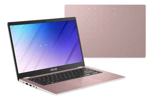 Imagen 6 de 6 de Notebook Asus VivoBook E410MA rosa táctil 14", Intel Celeron N4020 4GB de RAM 128GB SSD, Intel UHD Graphics 600 60 Hz 1366x768px Windows 10 Home