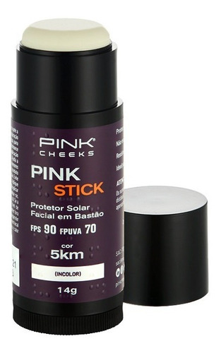 Imagem 1 de 6 de Pink Stick Protetor Solar Fps 90 Pink Cheeks Cor 5km Incolor